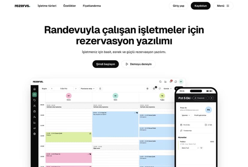 Rezervs - Booking & Business Management